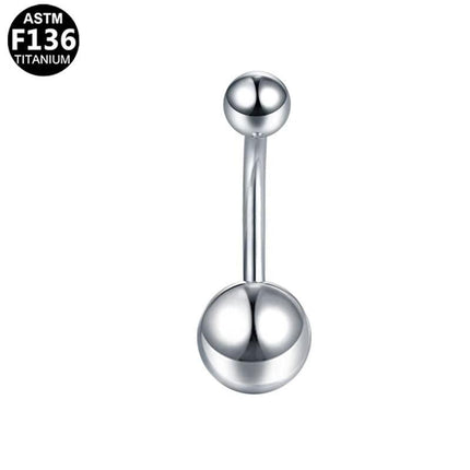 Basic Bauchnabelpiercing aus TITAN ROYALSKIN