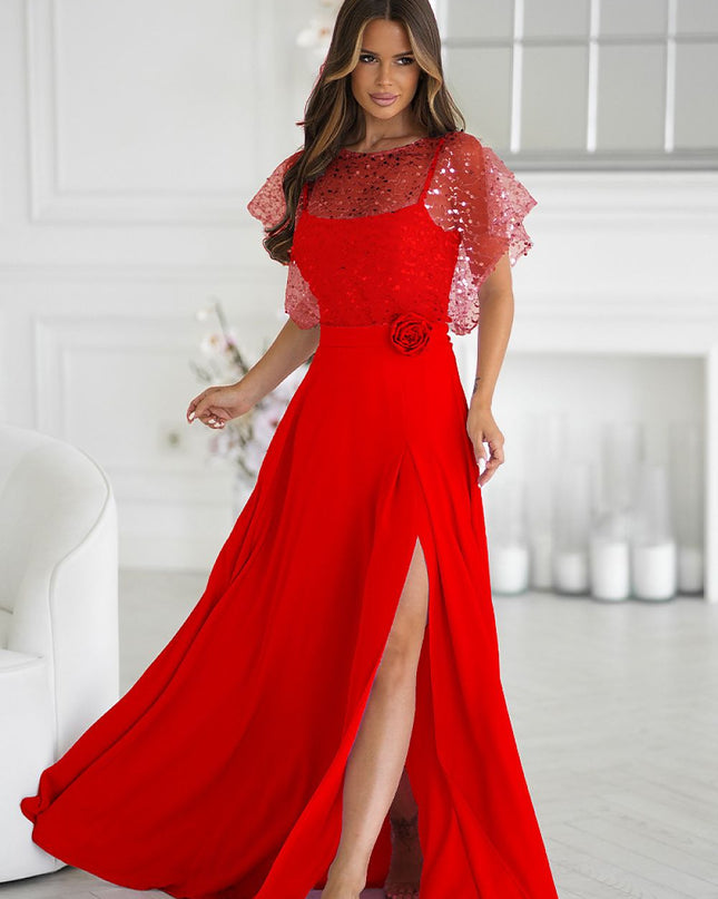  Langes Kleid model 219688 Bicotone 