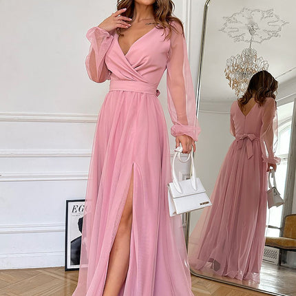  Langes Kleid model 220097 Bicotone 