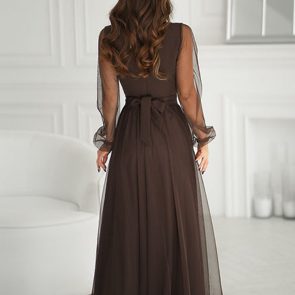  Langes Kleid model 220610 Bicotone 