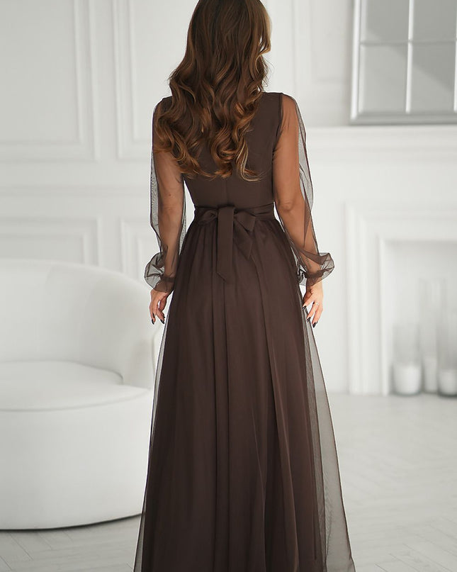  Langes Kleid model 220610 Bicotone 